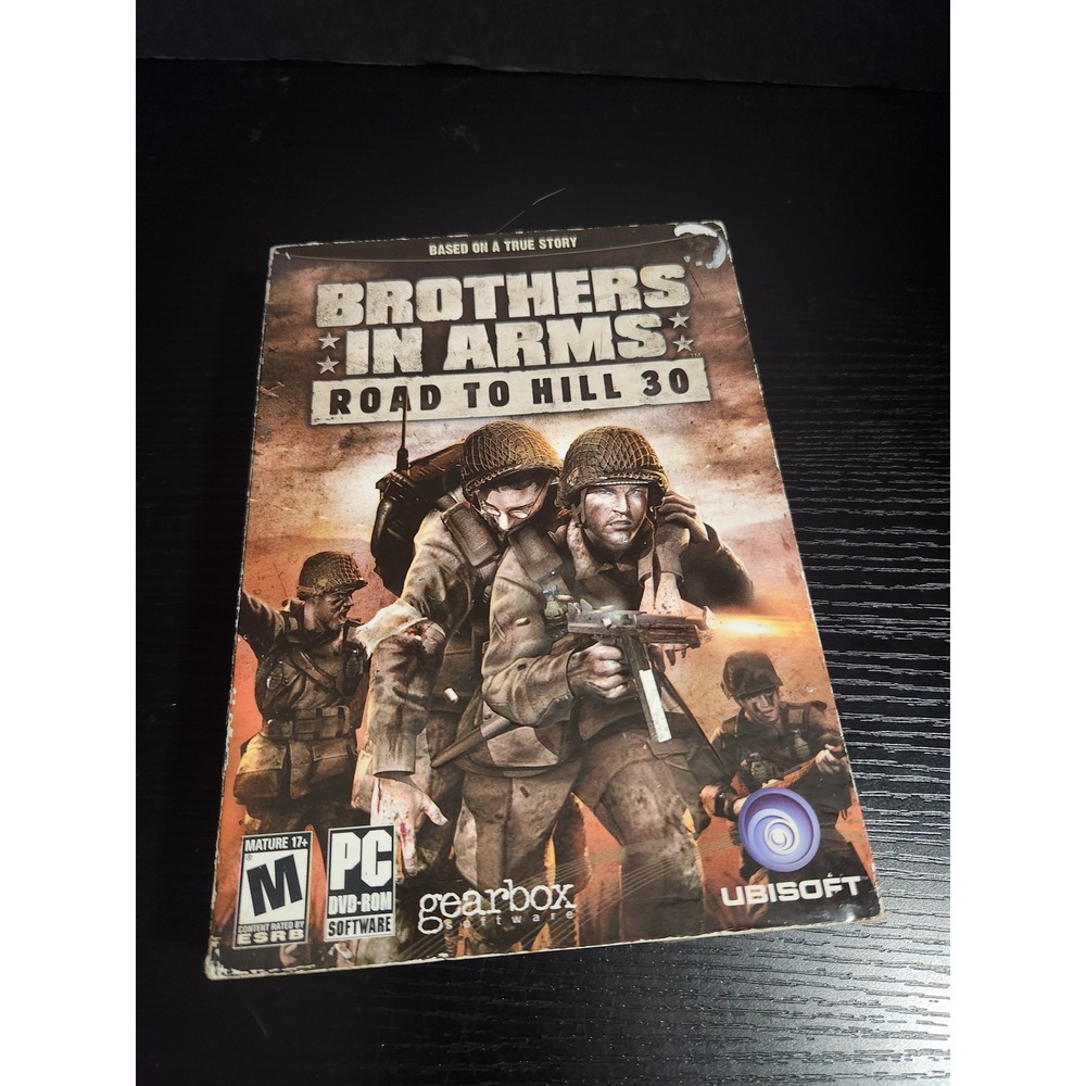 Brothers in Arms Road to Hill 30 PC Game DVD-ROM‎ Ubisoft Gearbox WWII with map
